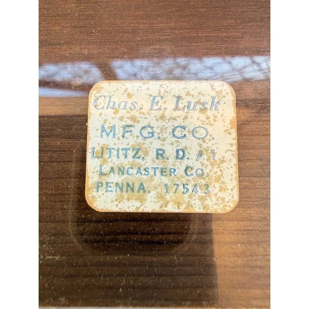 Vintage Lloyd Harting Wood Plaque Water Mill Landscape Art Chas E Lusk MFG CO